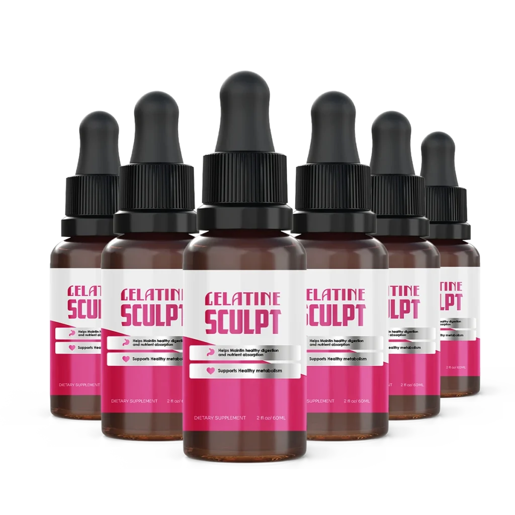 Gelatine Sculpt      6 Bottle Bundle – Best Value Energy & Metabolism Support